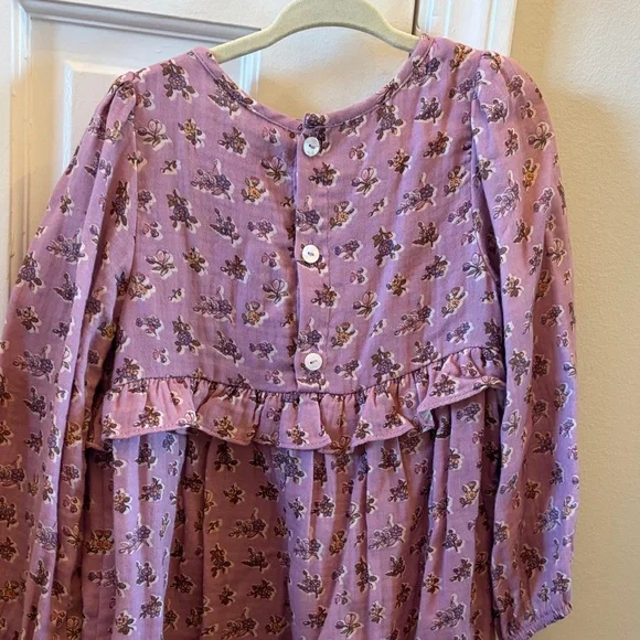 Zara Floral Pink Long Sleeve Dress - Picture 4 of 5